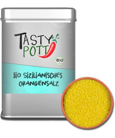Jeske Sports Supplies Tasty Pott Salt I salt mixtures I salt I sea salt I salt I salt I salty I spices I herbs I cooking organic orange salt from Sicily 125 g - Buy Online on GoSupps.com