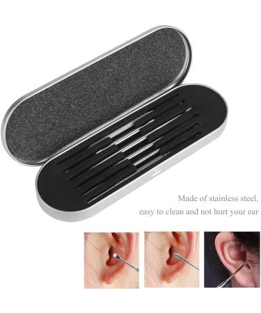 TKFDC 6-Piece Ear Wax Removal Kit - Stainless Steel Ear Curette & Cleaning Tools - Buy Online on GoSupps.com