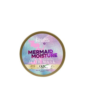 OGX Kandee Johnson Collection Mermaid Moisture Deep Conditioning Hair Mask for Color-Treated Hair Sulfate-Free Surfactants Moisturizing Treatment for Dry Damaged Hair 6 oz Floral