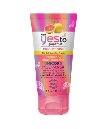 Yes To Grapefruit Vitamin C Glow-Boosting Unicorn Mud Mask , 2 Fl Oz (Pack of 1) Dull & Uneven Skin