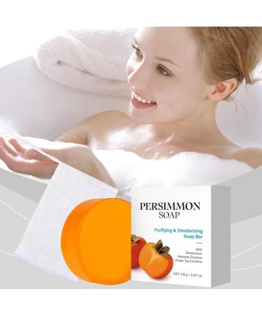  Generisch Persimmon Soap Bar Natural soap for the elderly effectively fights body odor gentle and effective for men and women all skin types (3) - Buy Online on GoSupps.com