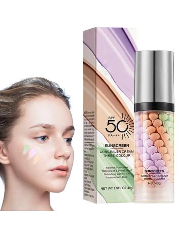 Primer Makeup with SPF 50 Sun Proof Professional Make Up Primer For Face Hydrating Isolation Cream Colour Corrector Makeup Primer Waterproof & Long Lasting (50SPF Sun-Proof) Sun-Proof Type