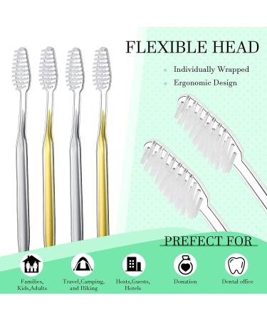 Remerry 100 Pack Individually Wrapped Disposable Travel Toothbrushes - Soft Bristle Toothbrush for Adults & Kids - Ideal for Hotel Guests, Camping, and Travel - 2 Colors - Buy Online on GoSupps.com