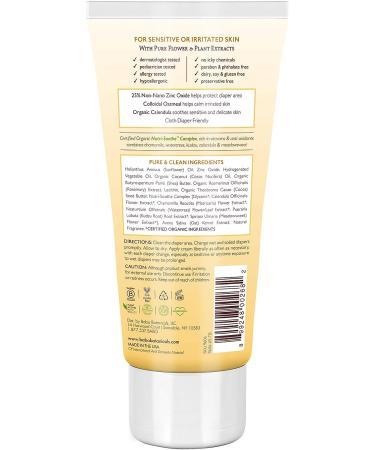 Babo Botanicals Soothing Baby Diaper Cream - Non-Nano Zinc Oxide, Colloidal Oatmeal, Calendula - Vegan & Preservative-Free - 3 oz - Buy Online on GoSupps.com