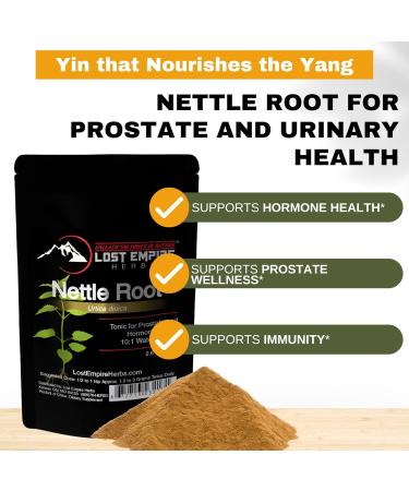 Lost Empire Herbs Stinging Nettle Root (Urtica Dioica) 10:1 Full-Spectrum Water Extract Powder Supplement for Men Urinary Function (75 Grams) - Buy Online on GoSupps.com