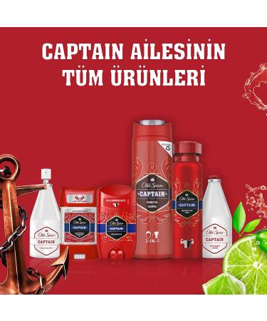 Old Spice Captain Stick Deodorant 50 ml / 1.7 Oz - Pack of 6 - Buy Online on GoSupps.com