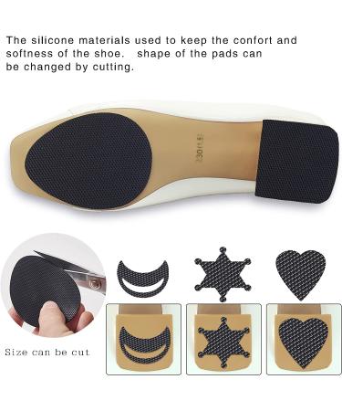 Non Slip Shoe Pads - Anti-Slip Grips for Women's Shoes (8 Pieces, Black) - Buy Online on GoSupps.com