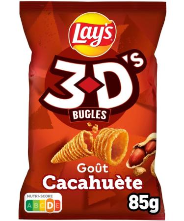  Lay's 3D'S Peanut Bugs Pack of 15 x 85 g - Buy Online on GoSupps.com
