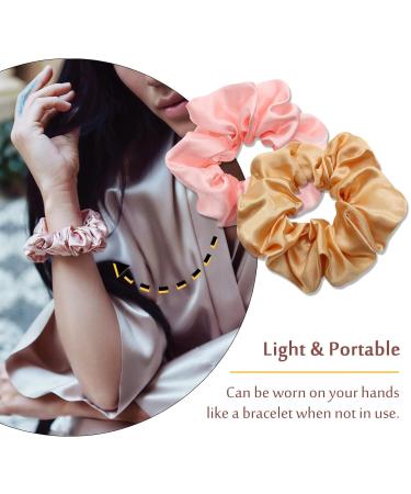 Rayyl 12-Pack Satin Silk Hair Ties - Large Elastic Hair Accessories for Women & Girls - Buy Online on GoSupps.com
