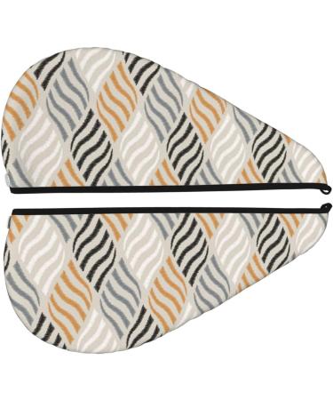Geometric Microfiber Hair Towel - Super Absorbent Wrap for Long Curly & Thick Hair | Soft Coral Velvet Quick Dry Cap for Women - Buy Online on GoSupps.com