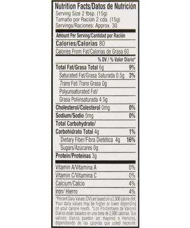 Badia Organic Ground Flax Seed - 16oz (1lb) Pack - Premium Quality - Buy Online on GoSupps.com