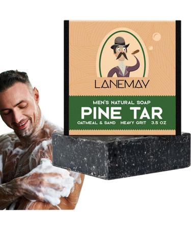100g Men's Natural Soap All-Natural Soap Men Men's Pine Tar Soap Natural Bar Soap For Men Natural Soap Bar For Men Handmade Handmade Brightening Soap Cold Process Pine Tar Soap For Men - Buy Online on GoSupps.com