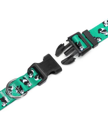 Suredoo Adjustable Dog Collar - Soft Nylon Comfort for Small Medium & Large Dogs | M Size (33-55 cm) - Panda Design - Buy Online on GoSupps.com