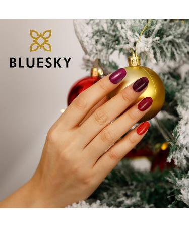 Bluesky Gel Nail Polish Tinted Love 80557 Dark Red Long Lasting Chip Resistant 10 ml (Requires Drying Under UV LED Lamp) Dark Red 10.00 ml (Pack of 1) - Buy Online on GoSupps.com