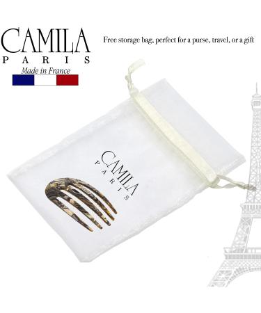 Camila Paris CP3399 Small Rounded Onyx French Twist Hair Comb - Handmade Strong Hold Hair Clip for Women - Made in France - Buy Online on GoSupps.com
