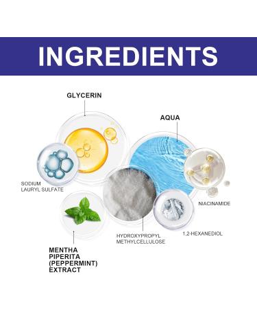 Niacinamide & Peppermint Toothpaste for Teeth Whitening Deep Cleansing Formula for Stain Removal and Plaque Control Strengthens Enamel Freshens Breath Gently 3.53 OZ - Buy Online on GoSupps.com