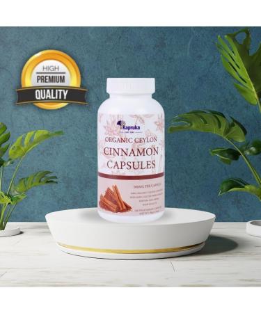 Organic Ceylon Cinnamon Capsules 1000 mg Per Serving 100% Organic Ceylon Cinnamon Pills Non GMO Gluten Free 100 Capsules Heart & Metabolism Support Vegan Capsules for Men and Women - Buy Online on GoSupps.com