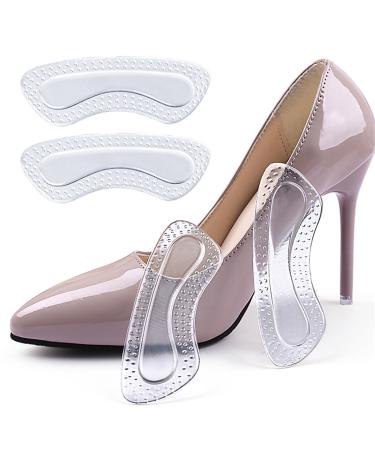 5 Pairs Heel Pads for Shoes That are Too Big Heel Grips for Womens Shoes Heel-Cushions Stop Heel Slip and Blister. Transparent Invisible