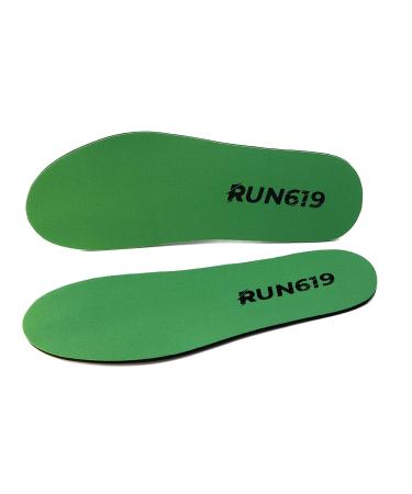 RUN619 Zero Drop Wide Shoe Insoles - Thin Flat Firm Shoe Inserts w/No Arch Support - Foot Forming - Firm EE Width 3mm Insoles (Size D - Men's 9-10 / Women's 10-11)
