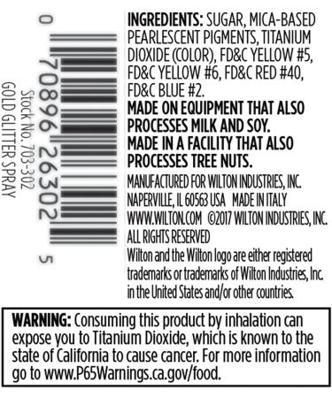 Wilton Edible Gold Glitter Spray 0.35 oz. - Sparkle and Shine on Your Creations! - Buy Online on GoSupps.com