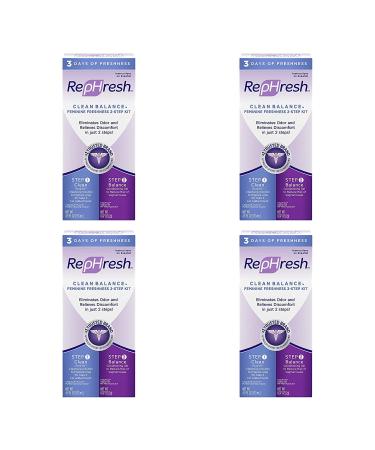 RepHresh Clean Balance Feminine Freshness Kit 1 kit (Quantity of 4)
