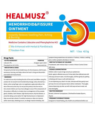 Buy Hemorrhoid Cream with 4% Lidocaine & 0.25% Phenylephrine | Fast Relief for Pain Swelling & Itching - 1.5 oz & 3 oz Ointment - Buy Online on GoSupps.com