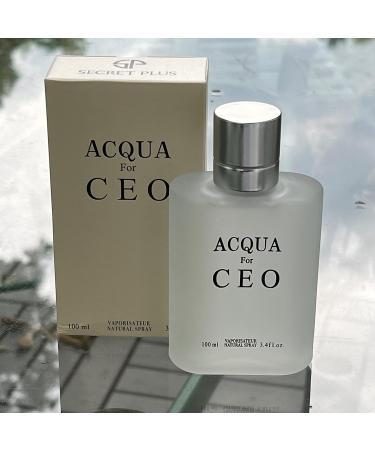 ACQUA for CEO by Secret Plus - Eau De Toilette Men's Daywear Cologne 3.4 Fl Oz - Aromatic Marine Nuances - Buy Online on GoSupps.com