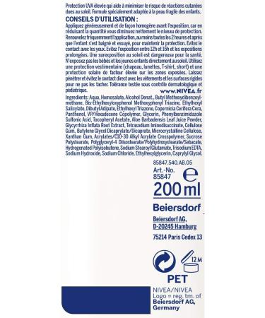 NIVEA SUN Kids Spray solaire Protect & Play Sensitive FPS 50+ (1x200 ml) protection anti UV sans parfum & ultra r sistante l eau cran solaire enrichi en aloe vera (Lot de 2) - Buy Online on GoSupps.com