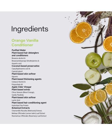 Phillip Adam Orange Vanilla Conditioner - Smooth, Shiny Hair, No Harsh Chemicals, Color Safe - 12 oz - Buy Online on GoSupps.com