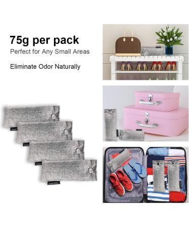 Fonday 2 Packs Shoe Deodorizer Bags - Bamboo Charcoal Odor Eliminator & Air Purifier for Gym Car Pet & Closet - Buy Online on GoSupps.com
