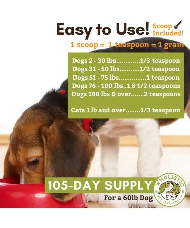 Wholistic Pet Organics Diatomaceous Earth Wormer 4.5 oz - Buy Online on GoSupps.com