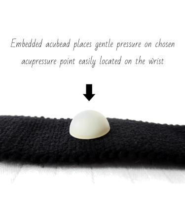 Menopause Relief Bracelet - Acupressure Sleep Aid for Women | Black Medium 7 in. Band - Buy Online on GoSupps.com