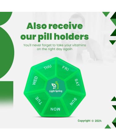 Nighttime Sleep Aid 25 mg - 96 Count (2 Pack) with Pill Organizer & Better Light&Spring Guide | International Shipping Available - Buy Online on GoSupps.com