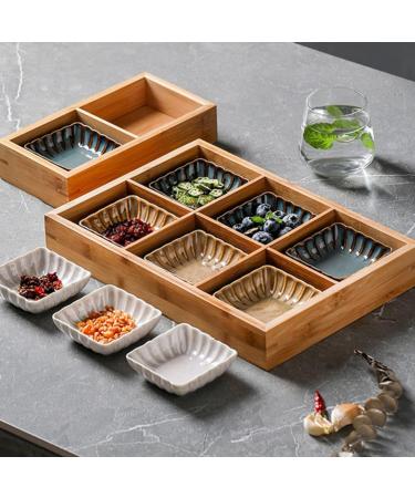 for Storage Condiments Home Sushi Dipping Household Ceramic Square Ketchup Dishes Vinegar Kitchen Serving Porcelain BBQ Mini Snack Bowls Decorative Plates Condiment Side - Buy Online on GoSupps.com