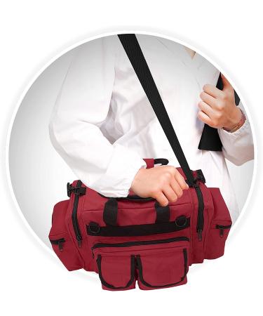 ASA TECHMED First Aid Responder EMS Trauma Bag Deluxe - Red - Buy Online on GoSupps.com
