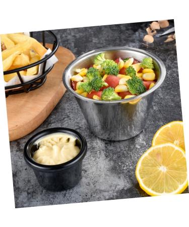 MAGICLULU 4pcs Stainless Steel Sauce Cup Salad Dressing Cruet Reusable Sauce Cups Stainless Steel Container Small Condiment Cups Stainless Steel Sauce Jug Sauce Bowl Pot Tomato Measuring Cup - Buy Online on GoSupps.com