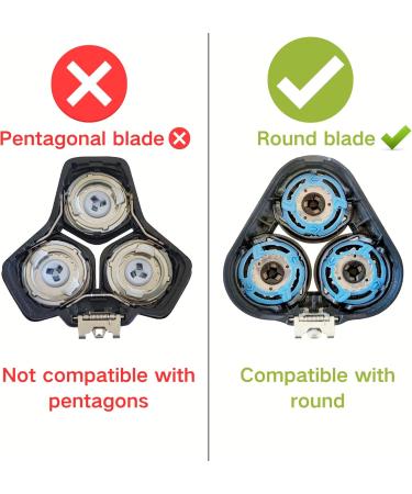 ckslkek SH60 Whole Head Replacement Head Compatible with Philips Electric Shavers 6000 Series 5000 Series SH60 Shaving Head for Series 6000 S6015 S5010 SH50 SH606000 Series Shaving Heads - Buy Online on GoSupps.com