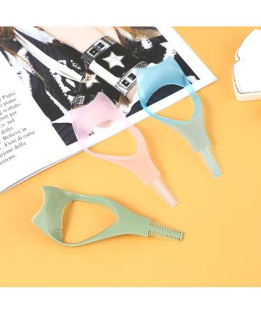 WLLHYF Mascara Shield Guard | Eyelash Applicator & Separator Tool for Makeup | Lash Comb Helper for Clean & Defined Lashes | Available in Blue, Pink, Green - Buy Online on GoSupps.com