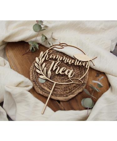 Personalized Alsino Cake Topper for Communion & Confirmation | Custom Name & Date | Birch Multiplex - Buy Online on GoSupps.com