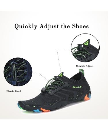 Pastaza Quick-Dry Water Shoes for Men & Women | Unisex Swimming Beach & Water Sports Footwear - Size 45 EU Black - Buy Online on GoSupps.com