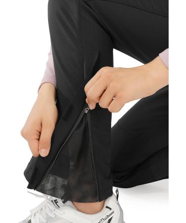 PERSIT Women's Snow Ski Waterproof Windproof Fleece Lined Cargo Hiking Pants - Medium Black - Buy Online on GoSupps.com