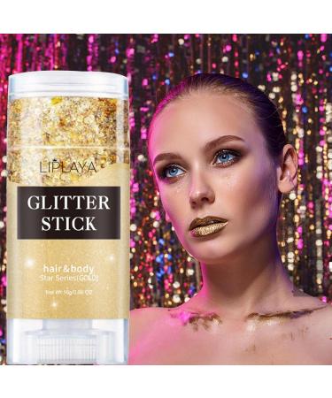 Stick Eyeshadow and Safe Face s Body Gel Sequins - Easy to Use Flash Loose Sequin for Face Body 01# - Buy Online on GoSupps.com