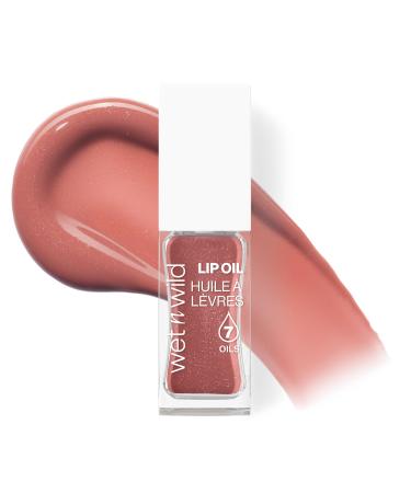Wet n Wild Huile L vres Teint e Gloss Marron Nourrissant et Non Collant Enrichi de 7 Huiles Naturelles Formule L g re pour un Effet Brillant Miroir Cocoa Rose