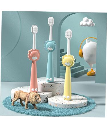 Minkissy 3-Piece Children's Manual Toothbrush Set | Ergonomic Handle & Suction | Portable & Colorful | Buy Children s Oral Care Products Online - Buy Online on GoSupps.com