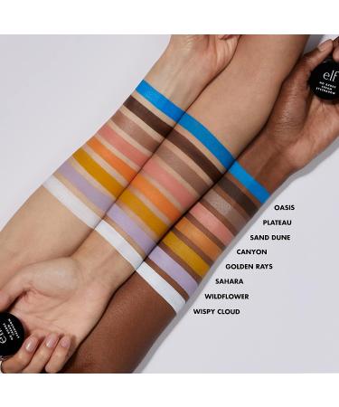 e.l.f. No Budge Cream Eyeshadow - 3-in-1 Primer, Liner & Color in Sahara | Vegan & Cruelty-Free - Buy Online on GoSupps.com