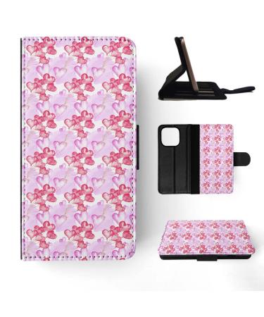 Flip case for Apple iPhone 14 Pro motif Valentine with love heart 6 pieces
