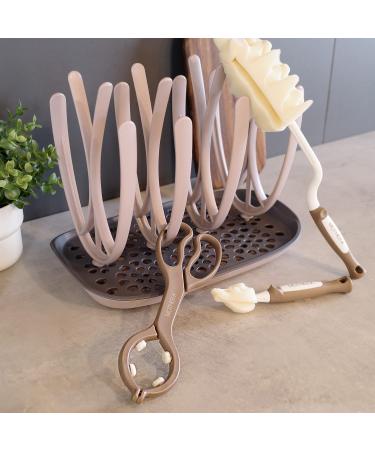 MOTHER-K Baby Bottle Tongs - Scissor Design - Multi-Functional - Anti-Slip & High-Temperature Resistant - Brown - Buy Online on GoSupps.com