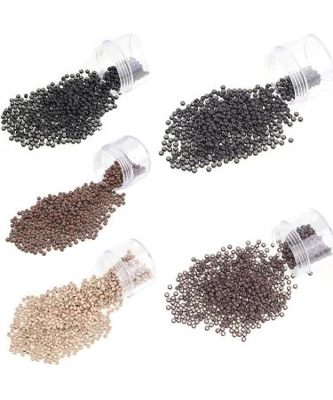 Kullke 500Pcs Nano Rings Silicone Lined 3mm Hair Extension Beads Micro Beads Silicone Lined Nano Beads Silicone Lined Nano Rings #5 Brown 500PCS #5 Brown - Buy Online on GoSupps.com