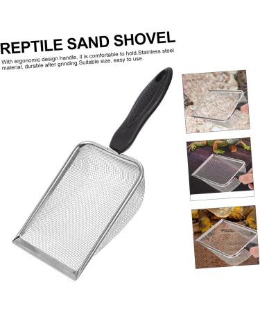 Sosoport 3 Pcs Climbing Pet Sand Excrement Shovel Tortoise Terrarium Tank Kit Stainless Steel Supplies Gecko 27X10X5CMx3pcs Blackx3pcs - Buy Online on GoSupps.com