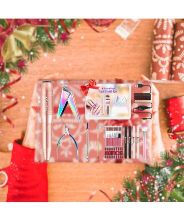 Nail Kit Set with Electric Nail Machine, Clippers & Tools - Beauty Gift Set for Salon & Home (Gold) - Buy Online on GoSupps.com